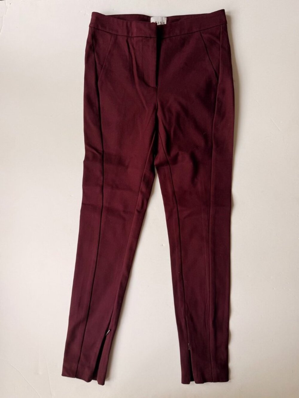 Reiss Burgundy Dress Pants